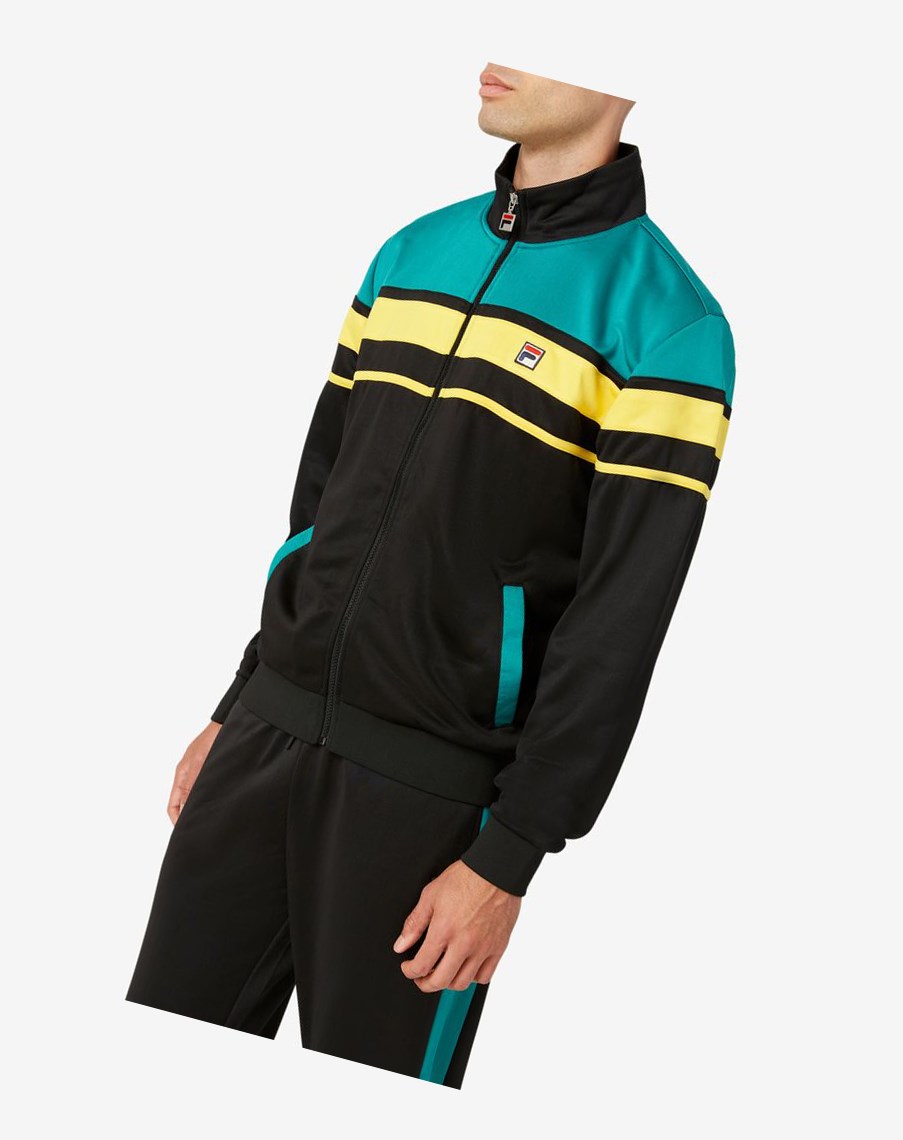 Fila Gordon Jacket Blk/Para/Free | 69VRHJQOE