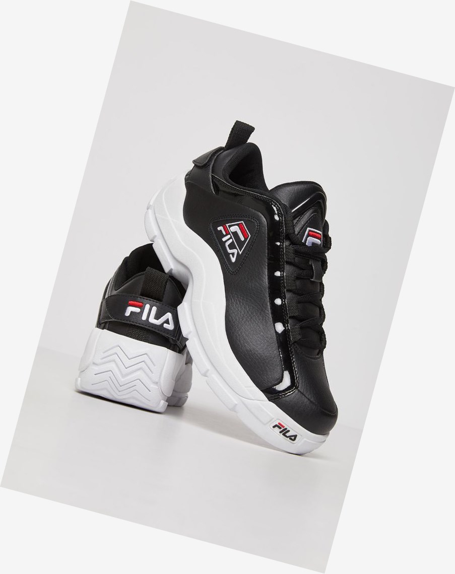 Fila Grant Hill 2 Low Sneakers Negras Blancas Rojas | 40GZFUSVB