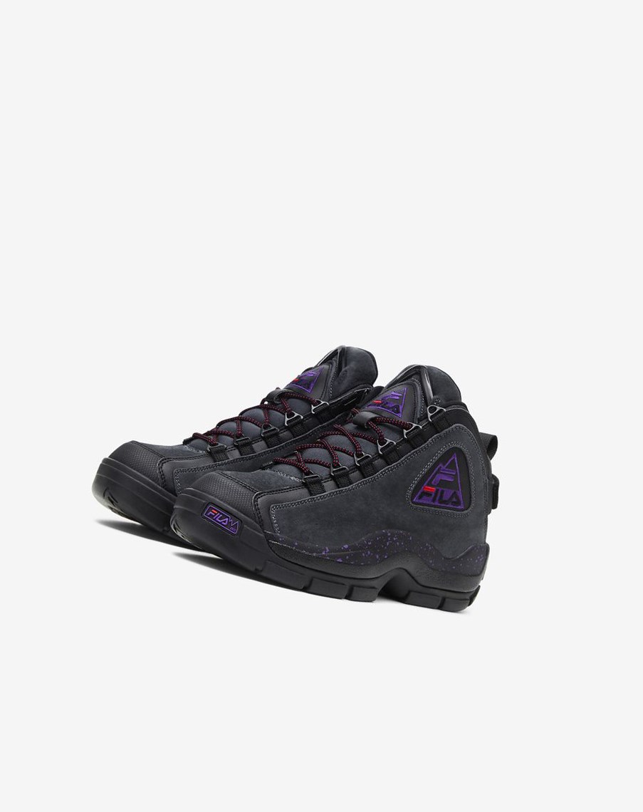 Fila Grant Hill 2 Outdoor Sneakers Negras Moradas | 45BDVGJFA