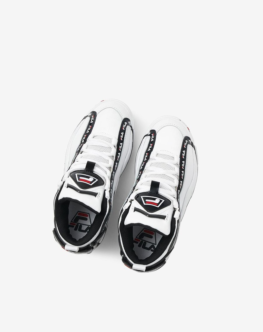 Fila Grant Hill 2 Repeat Sneakers Blancas Negras Rojas | 24DPXHWSV