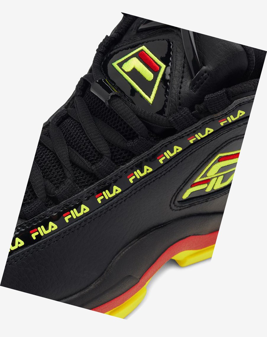 Fila Grant Hill 2 Repeat Sneakers Negras Amarillo Rojas | 27PICUGFK