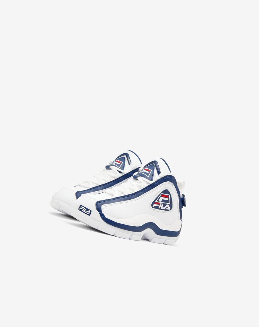 Fila Grant Hill 2 Sneakers Blancas Azul Marino Rojas | 67ULAKBJP