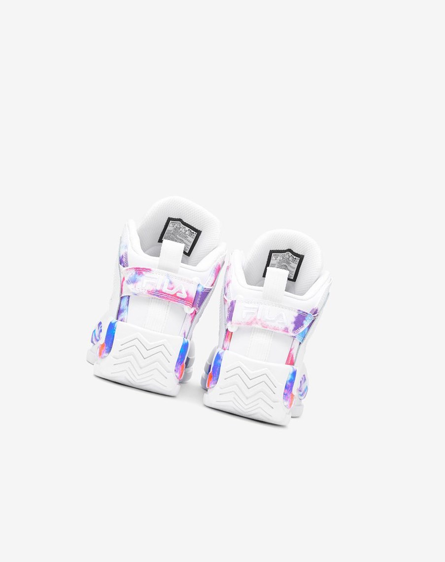 Fila Grant Hill 2 Tie Dye Sneakers Blancas Blancas | 60SKEQPMN