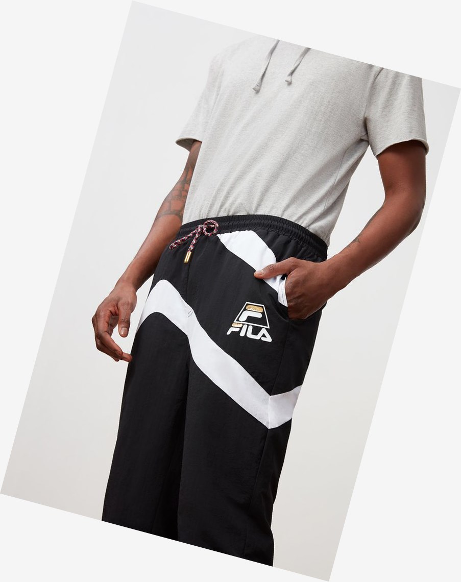 Fila Grant Hill Zenith Woven Pant Negras Blancas Negras | 35JZLUVKT