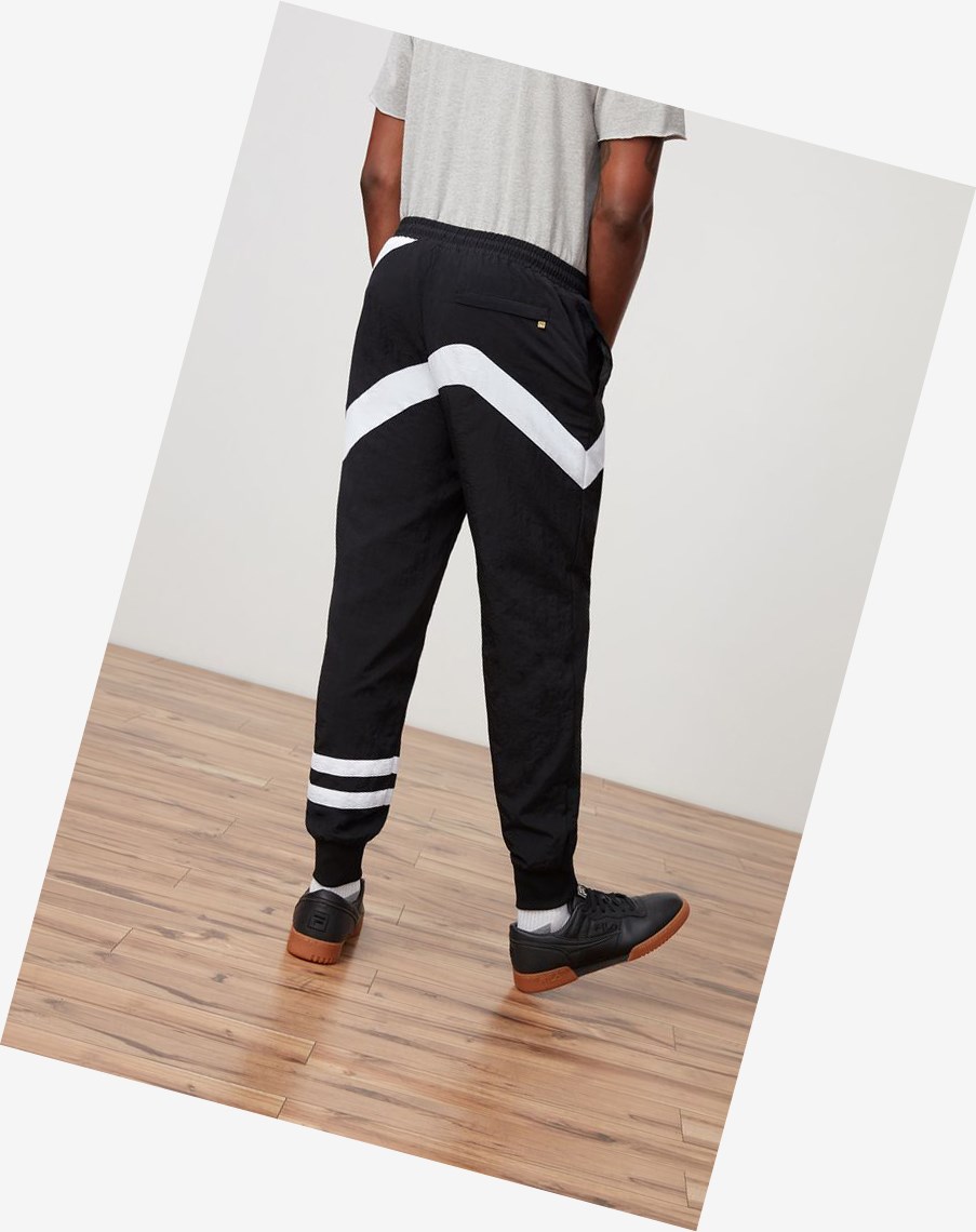 Fila Grant Hill Zenith Woven Pant Negras Blancas Negras | 43CXHBANG