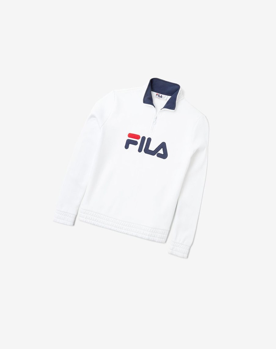 Fila Greer 1/4 Zip Blancas | 91NISMKWG