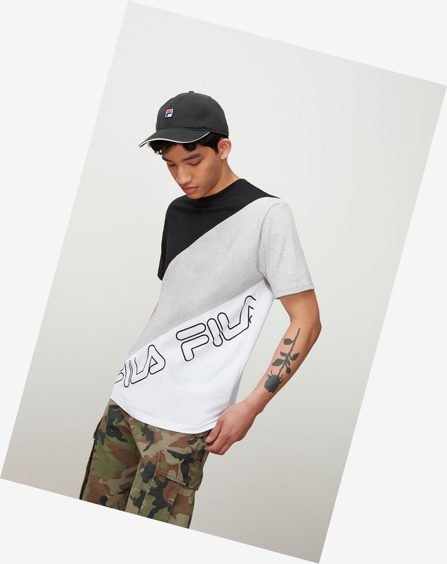 Fila Grove Tee Blk/Lgrym/Wht | 57RQYKLDI