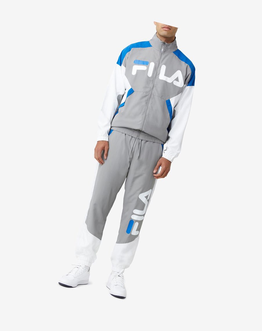 Fila Gustavo Pant Gris Blancas Azules | 56UHXQTBS