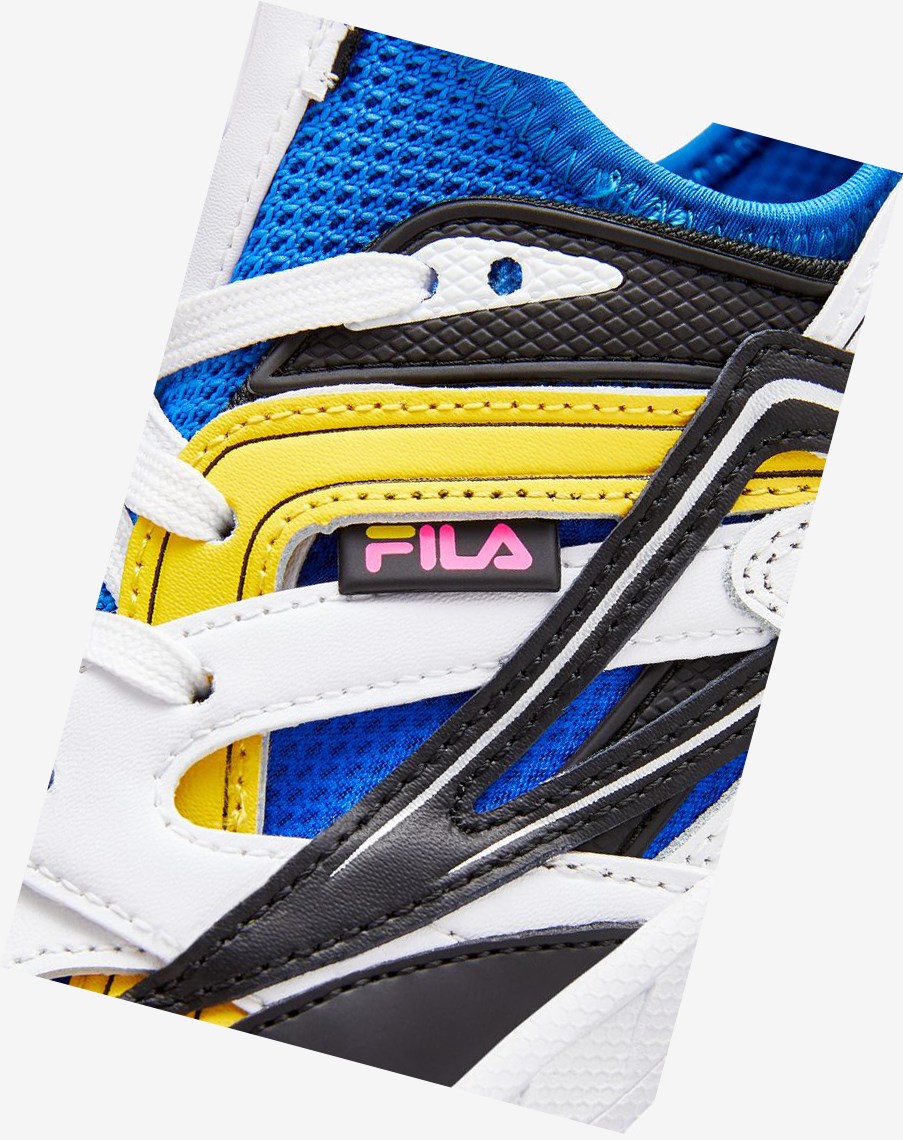 Fila Hallasan Sneakers Blancas Negras Azules | 67HOEPWIR