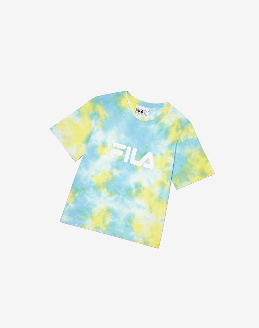 Fila Hannah Tie Dye Tee Azules | 18SONPJTV