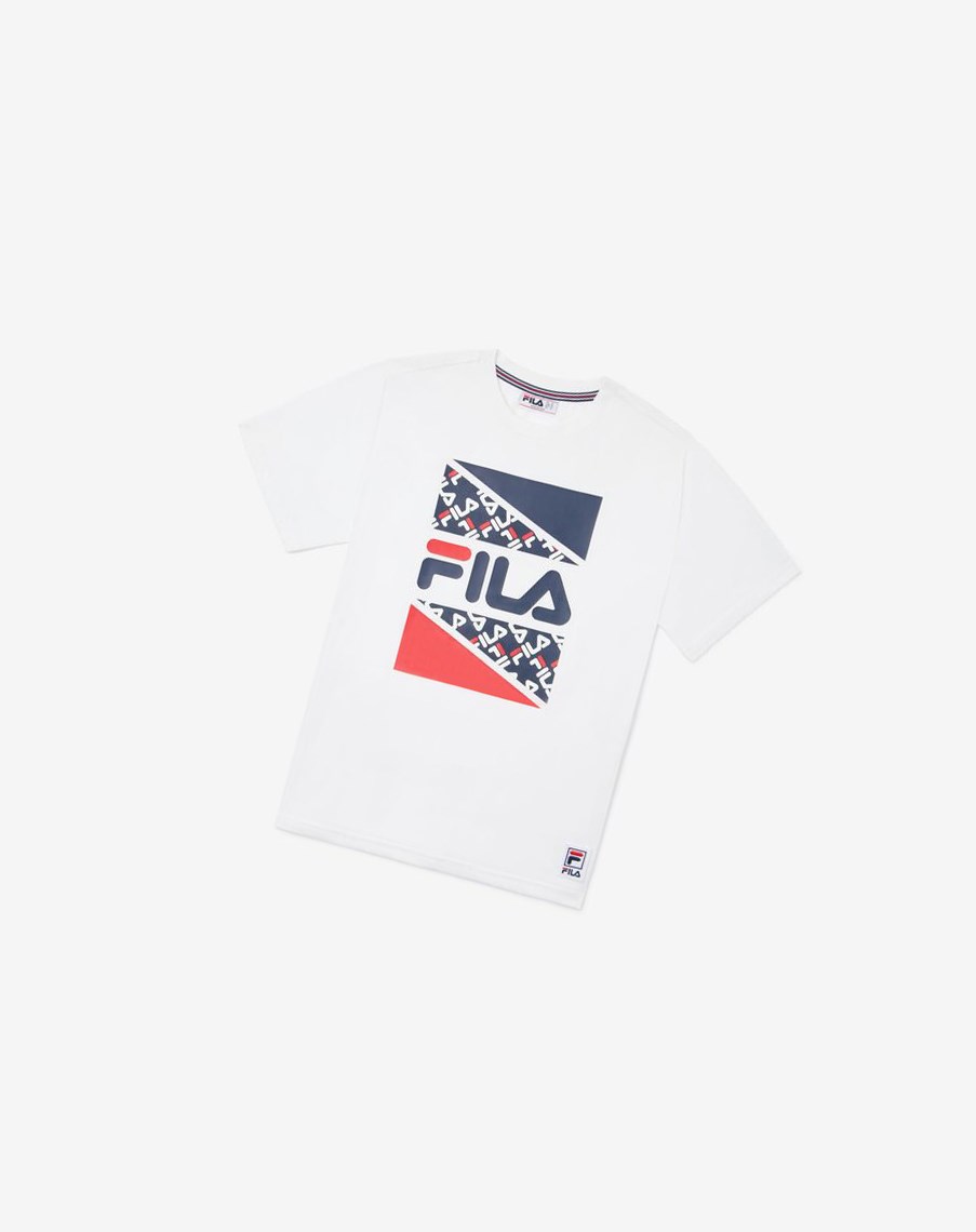 Fila Harden Tee Blancas | 86HZLVKDA