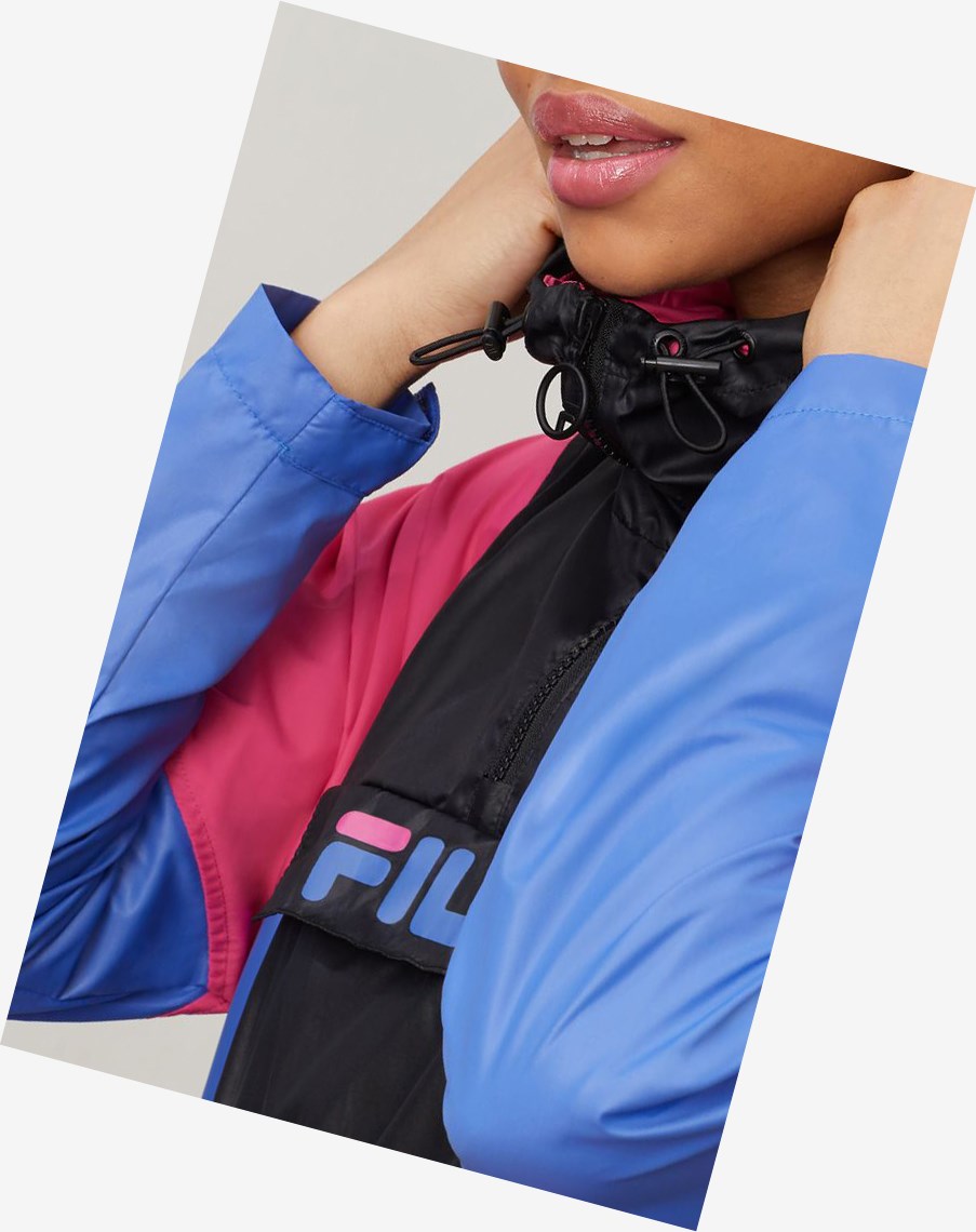 Fila Harlow Anorak Blk/Mage/Ampb | 90RAOQVWH