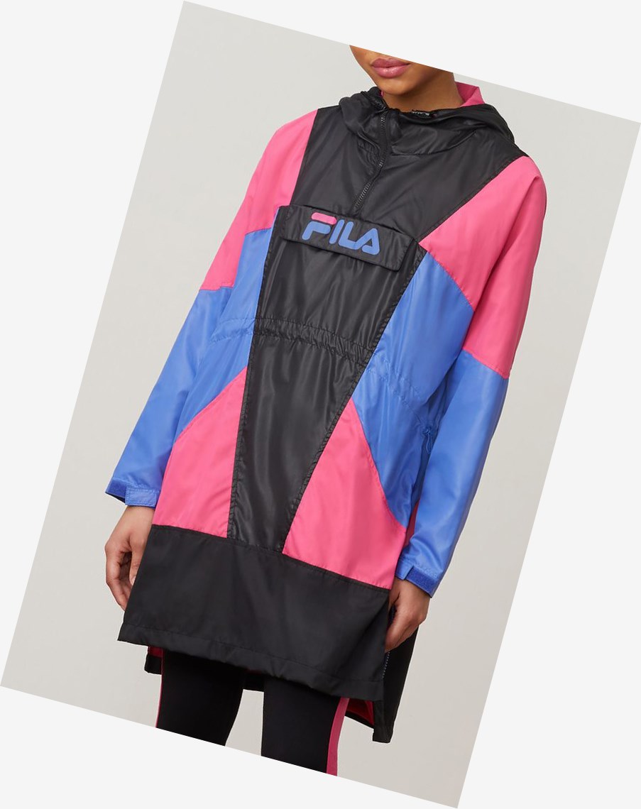 Fila Harlow Anorak Blk/Mage/Ampb | 90RAOQVWH