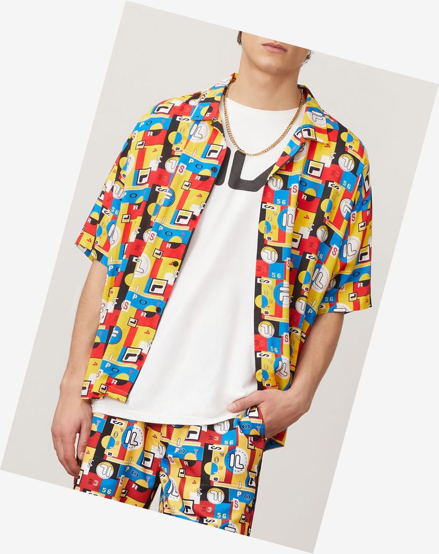 Fila Haulani Hawaiian Shirt Free/Blua/Wht/C | 14IRGENVM