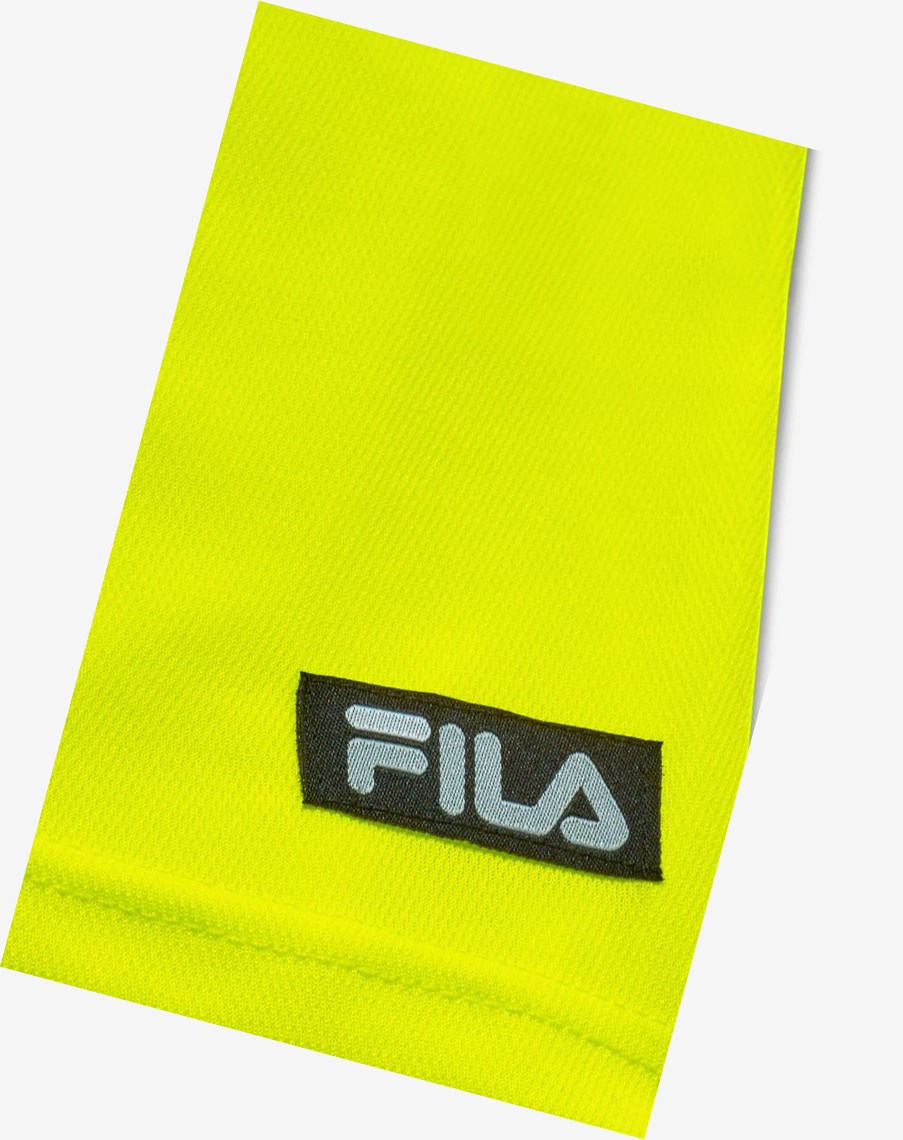 Fila High Visibility Corta Sleeve Trabajo Shirt Amarillo | 40TSPJLXW