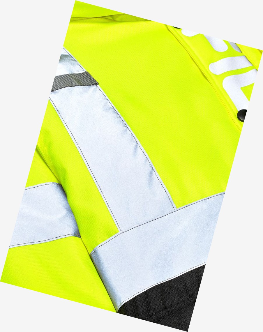 Fila High Visibility Encapuchado Bomber Jacket Amarillo | 08IPJMUYK