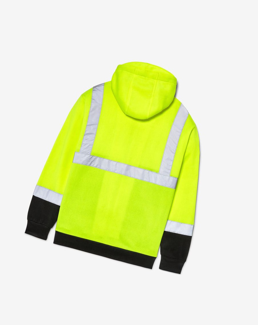 Fila High Visibility Long Sleeve Trabajo Hoodie Amarillo | 49ODYWVLT