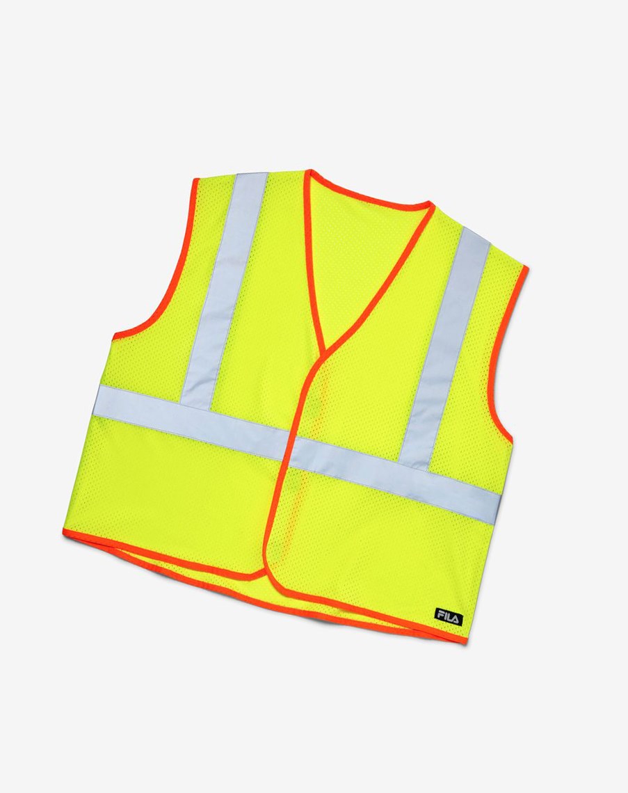 Fila High Visibility Trabajo Vest Amarillo | 89PMHDVSI