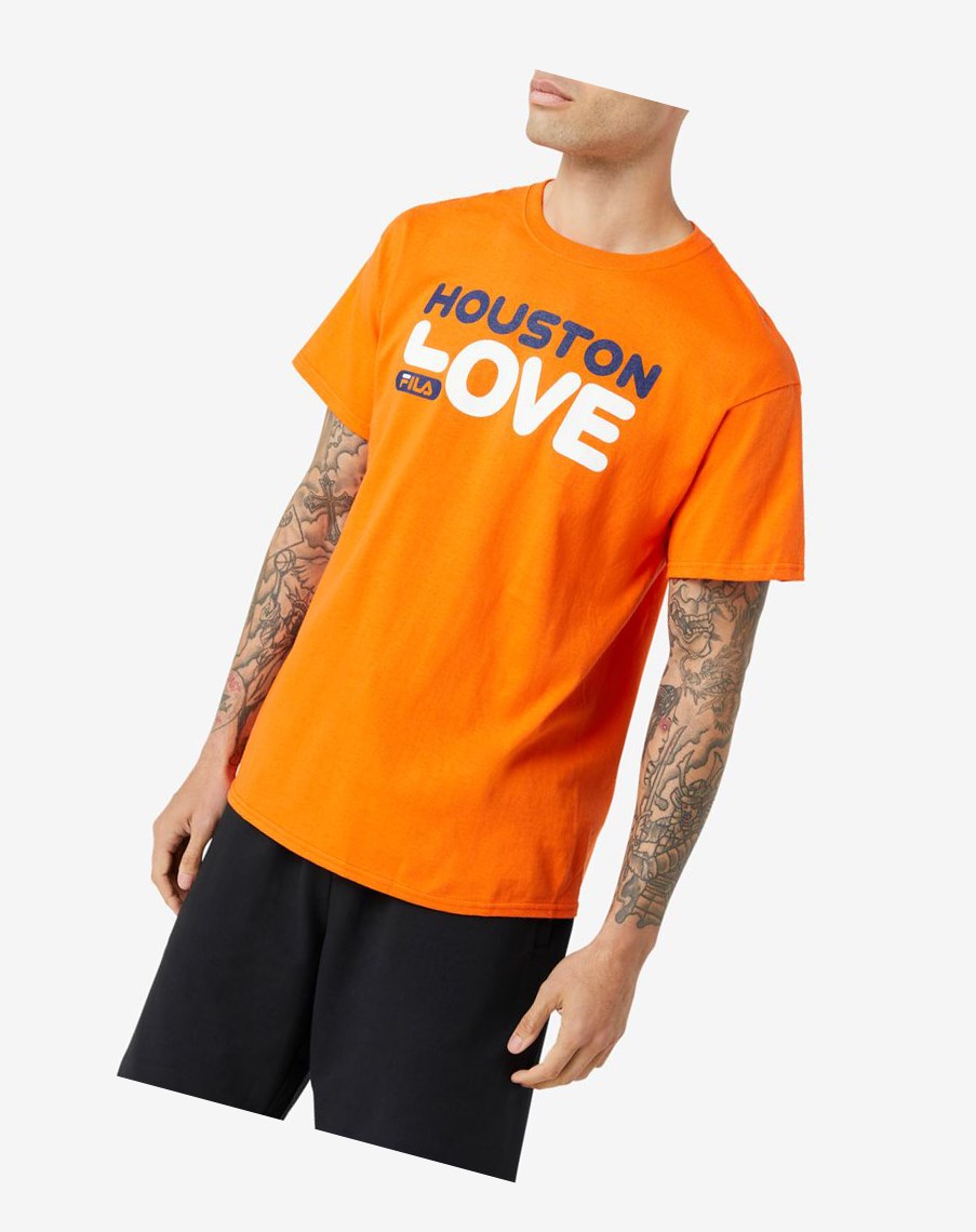 Fila Houston Love Tee Naranjas | 90NSMLRUJ