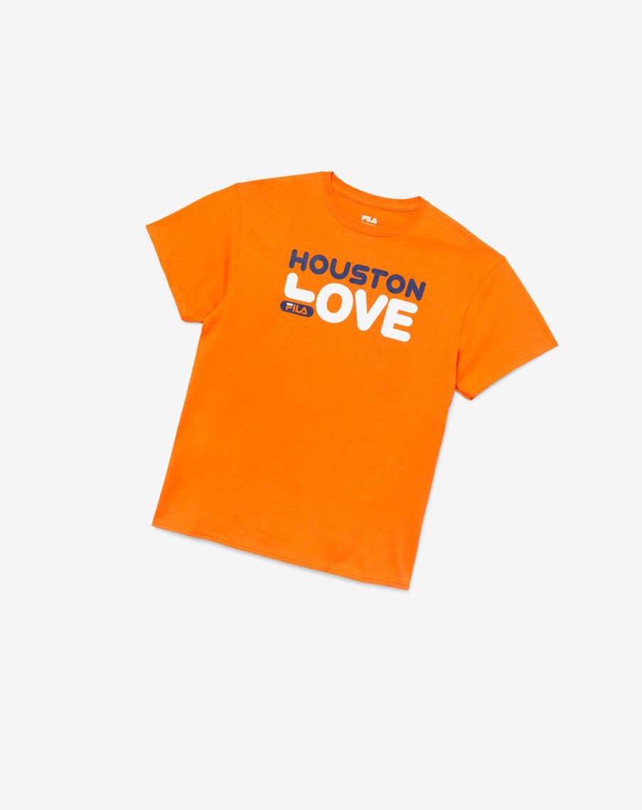 Fila Houston Love Tee Naranjas | 90NSMLRUJ