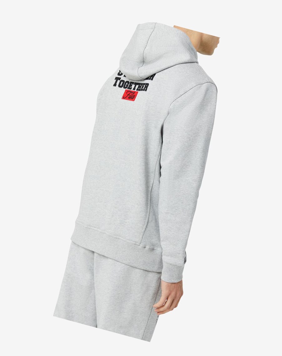 Fila Hunt Hoodie Gris | 34NHZOTMX