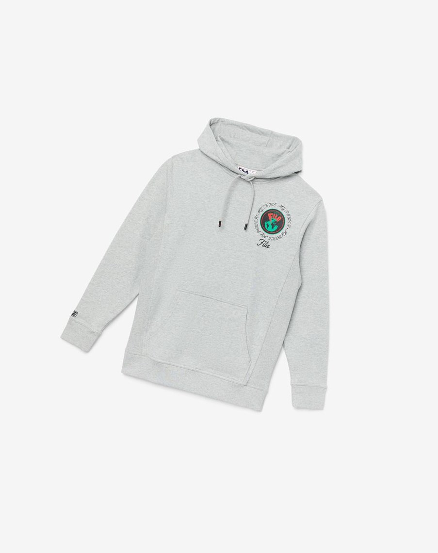 Fila Hunt Hoodie Gris | 34NHZOTMX