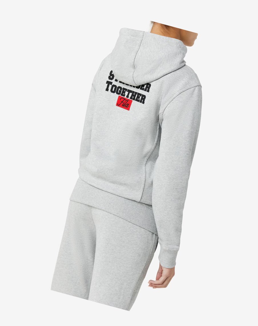 Fila Hunt Hoodie Gris | 38RBGSZEI