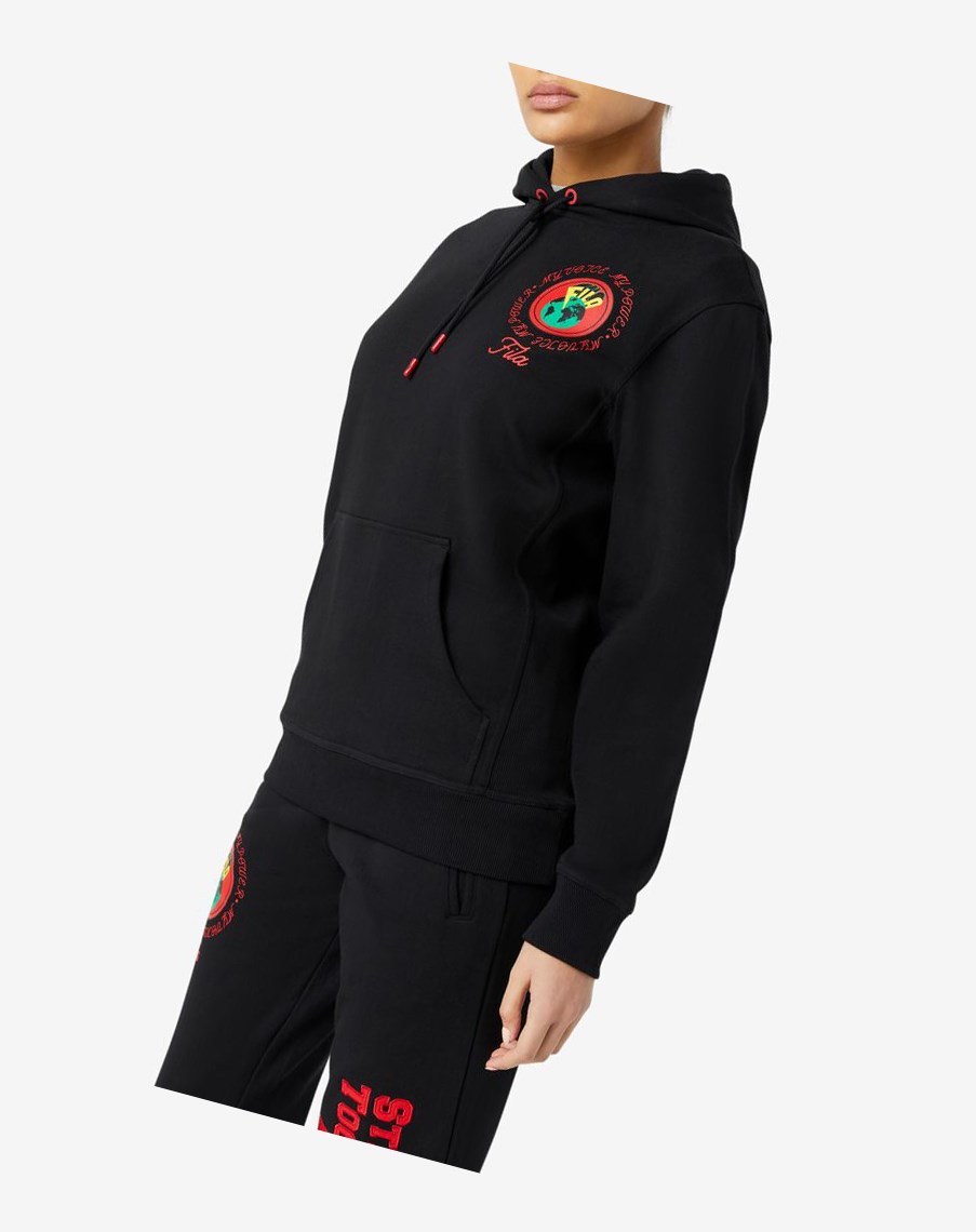 Fila Hunt Hoodie Negras | 05XILSEHT