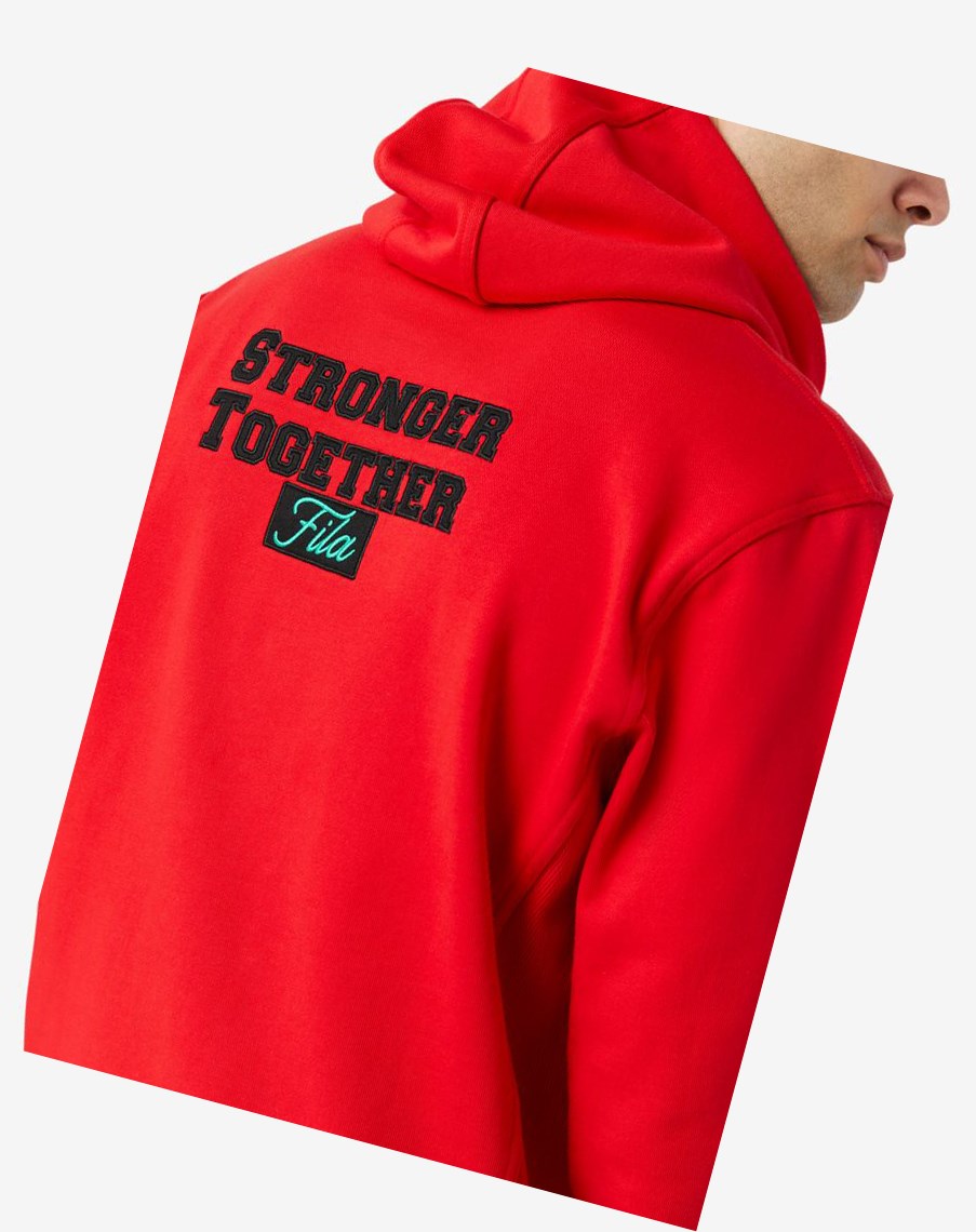 Fila Hunt Hoodie Rojas | 13XGFKIWV