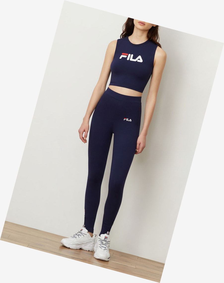 Fila Inez Crop Tank Peac/Wht/Cred | 82SCQYOTI