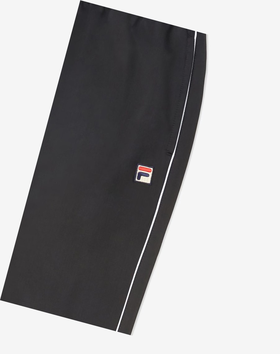 Fila Italia Pista Pant Negras Blancas | 19MRUKBIQ