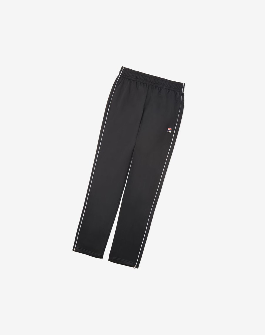 Fila Italia Pista Pant Negras Blancas | 19MRUKBIQ