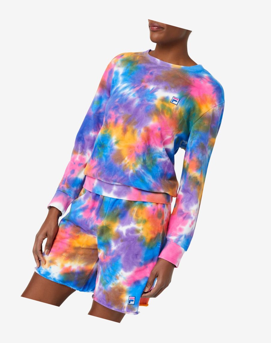 Fila Jamie Tie Dye Crewneck Sueter 486 Tie Dye | 46BLYKSWC