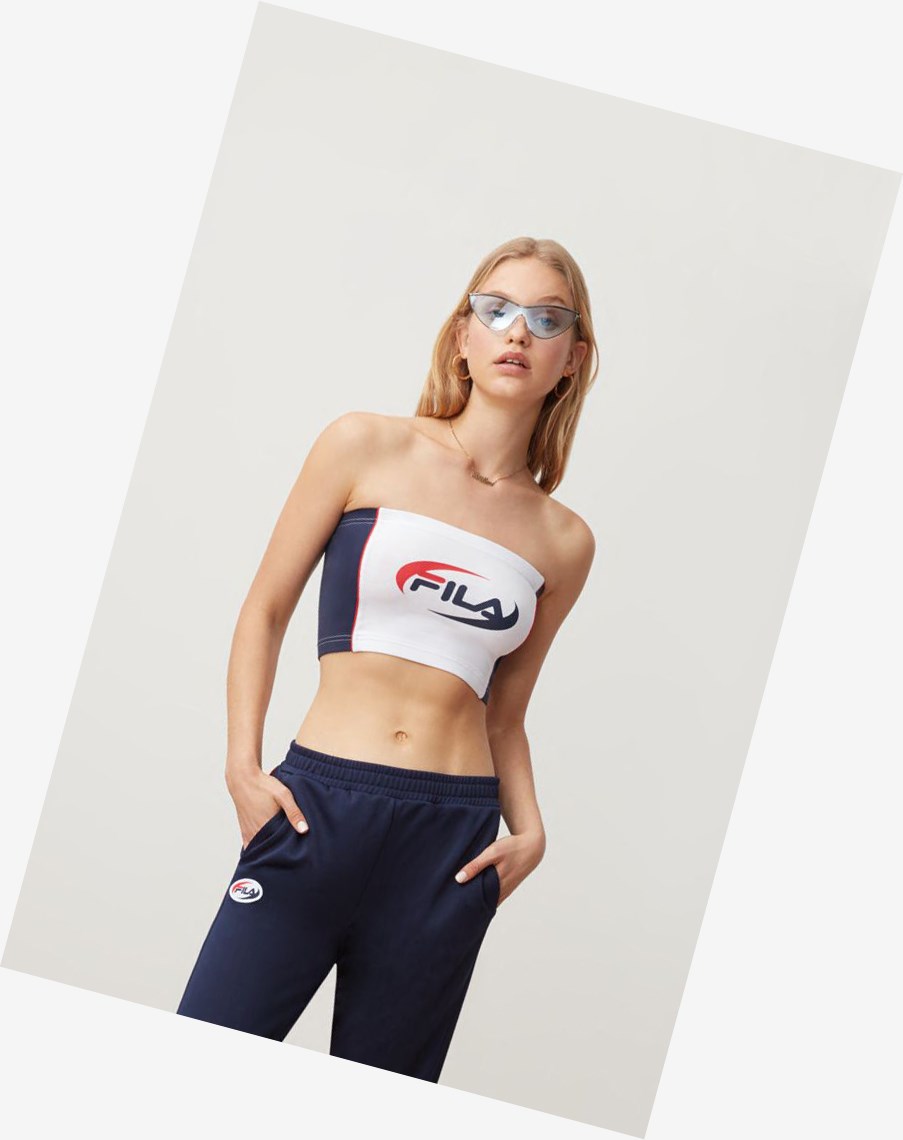 Fila Josefa Tube Top Peac/Wht/Cred | 97QHPCLFR