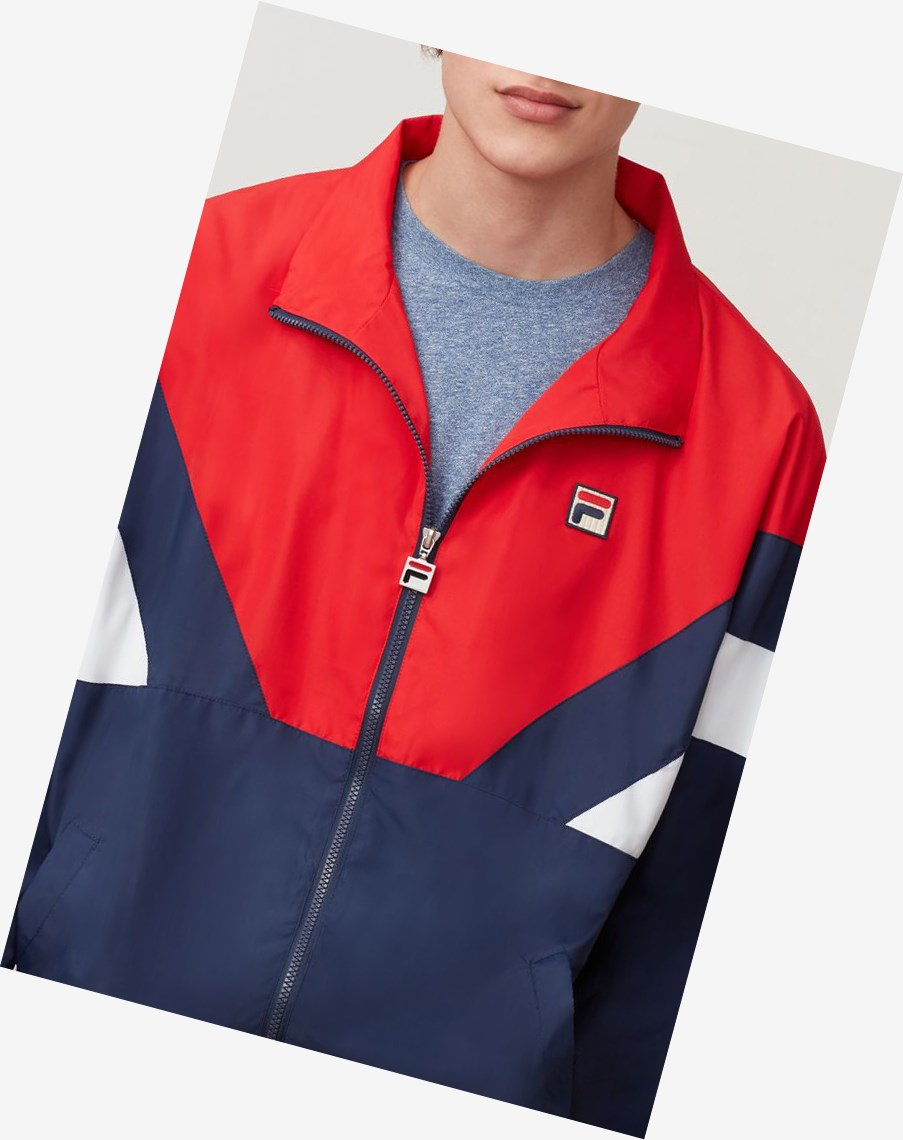 Fila Katya Viento Jacket Peac/Cred/Wht | 46VMAFNLQ