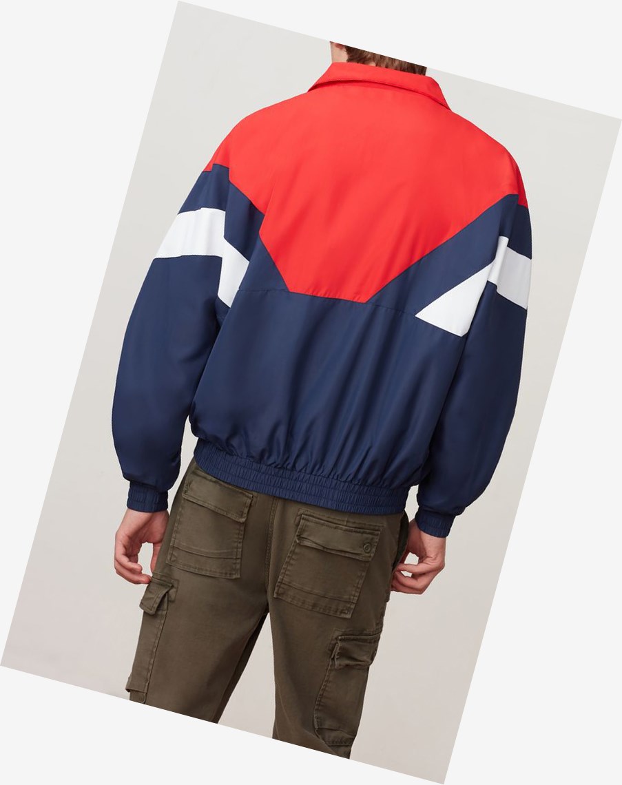 Fila Katya Viento Jacket Peac/Cred/Wht | 46VMAFNLQ