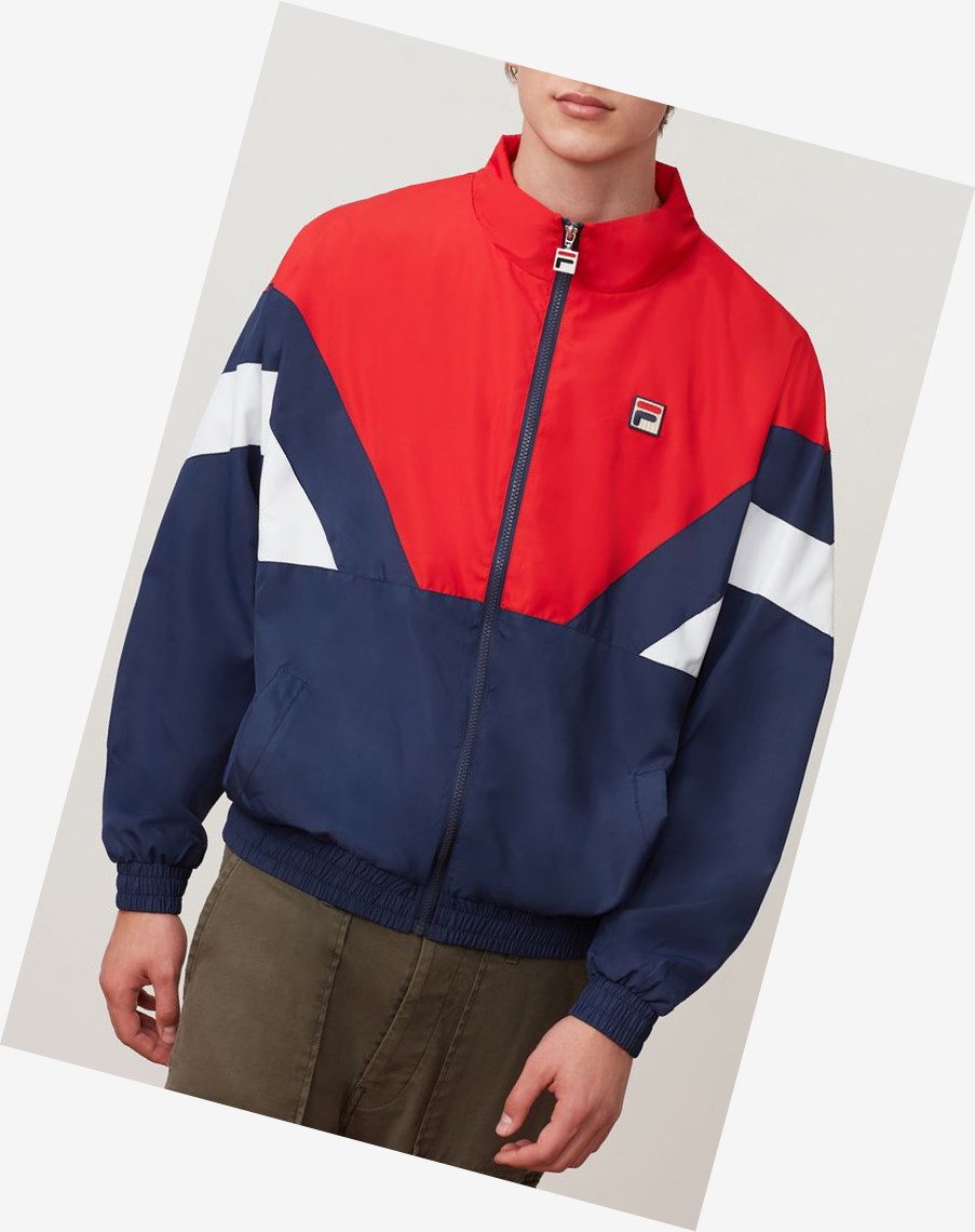 Fila Katya Viento Jacket Peac/Cred/Wht | 46VMAFNLQ