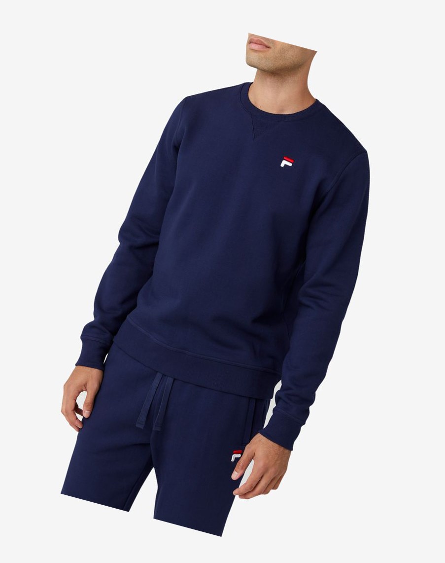 Fila Kieve Sweatshirt 410 Peacoat | 50MCONQAP