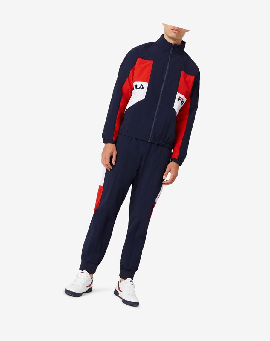 Fila Klio Windpant Peac/Wht/Cred | 84CIRJYGQ