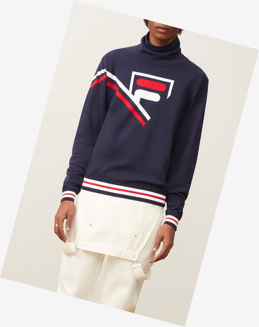 Fila Kobe Turtleneck Sueter Peac/Cred/Wht | 45IEWBNTA