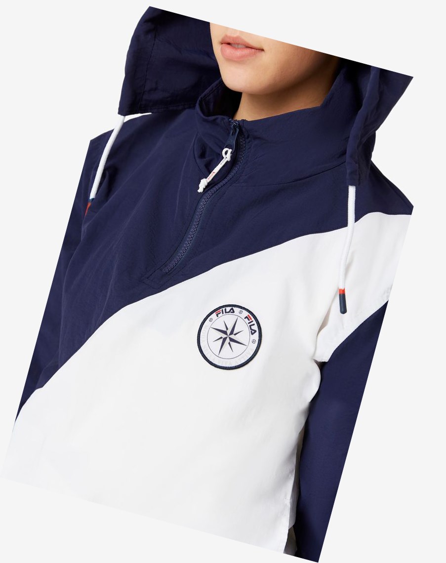 Fila Kornelia 1/2 Zip Windbreaker Blancas | 25XVBRKDC