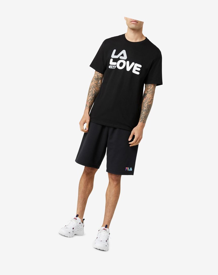 Fila La Love Tee Negras | 25XIMJGSP