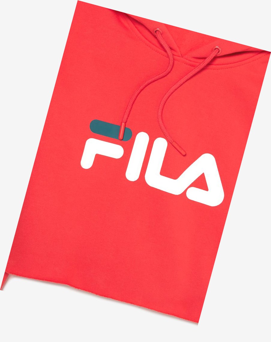 Fila Lalage Cropped Hoodie Blancas Azules | 82JWKZVCR