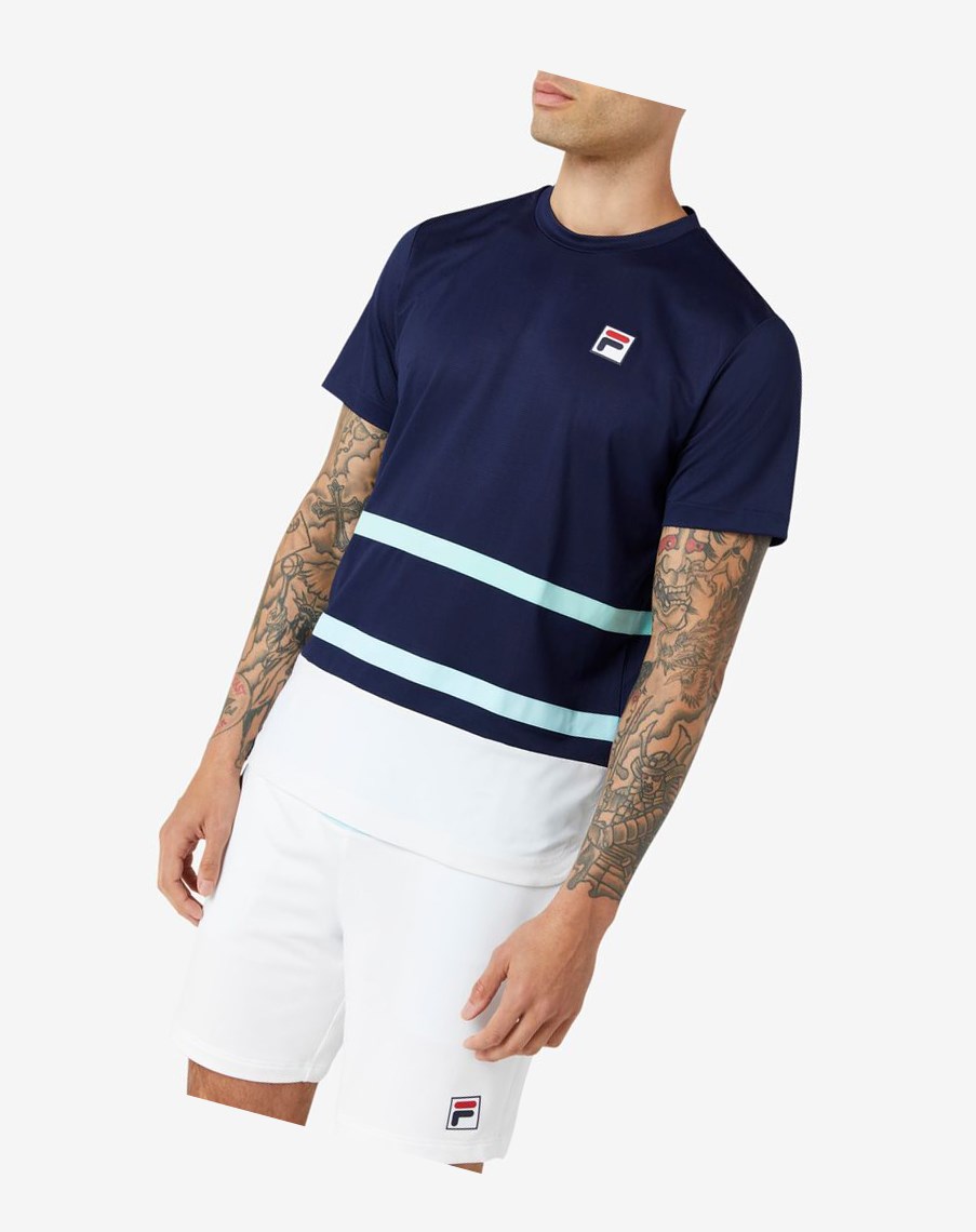 Fila Legends Rally Crew Azul Marino Blancas | 45QUIDYRF