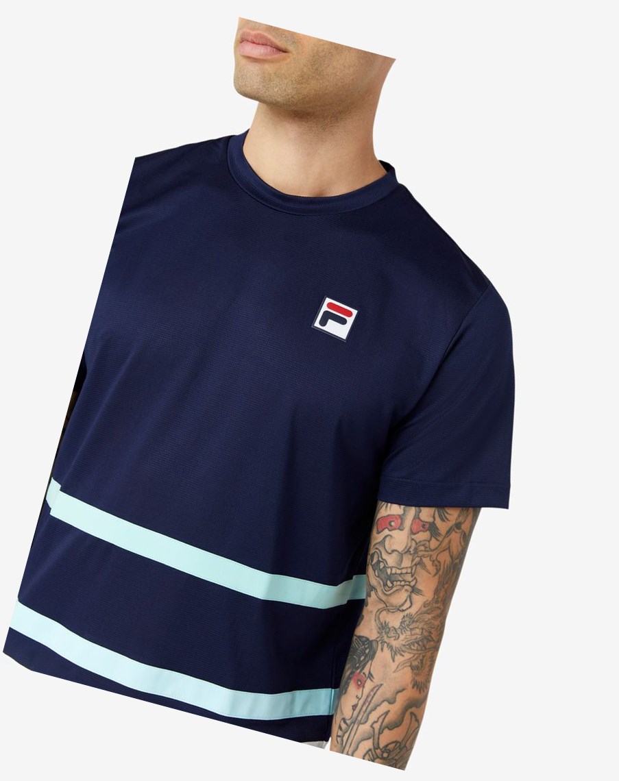 Fila Legends Rally Crew Azul Marino Blancas | 51MLETZJK