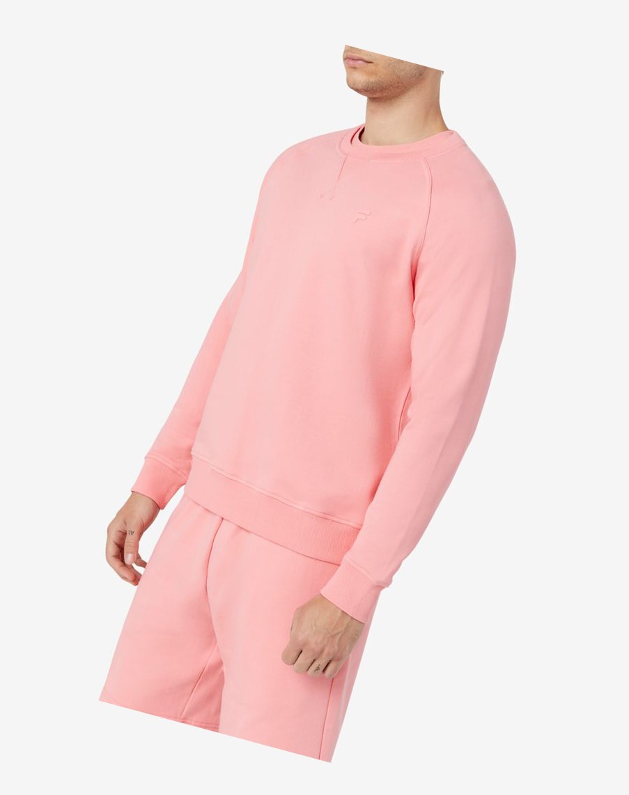 Fila Logan Crewneck 681 Strawberry Ice | 38TLSGZPI