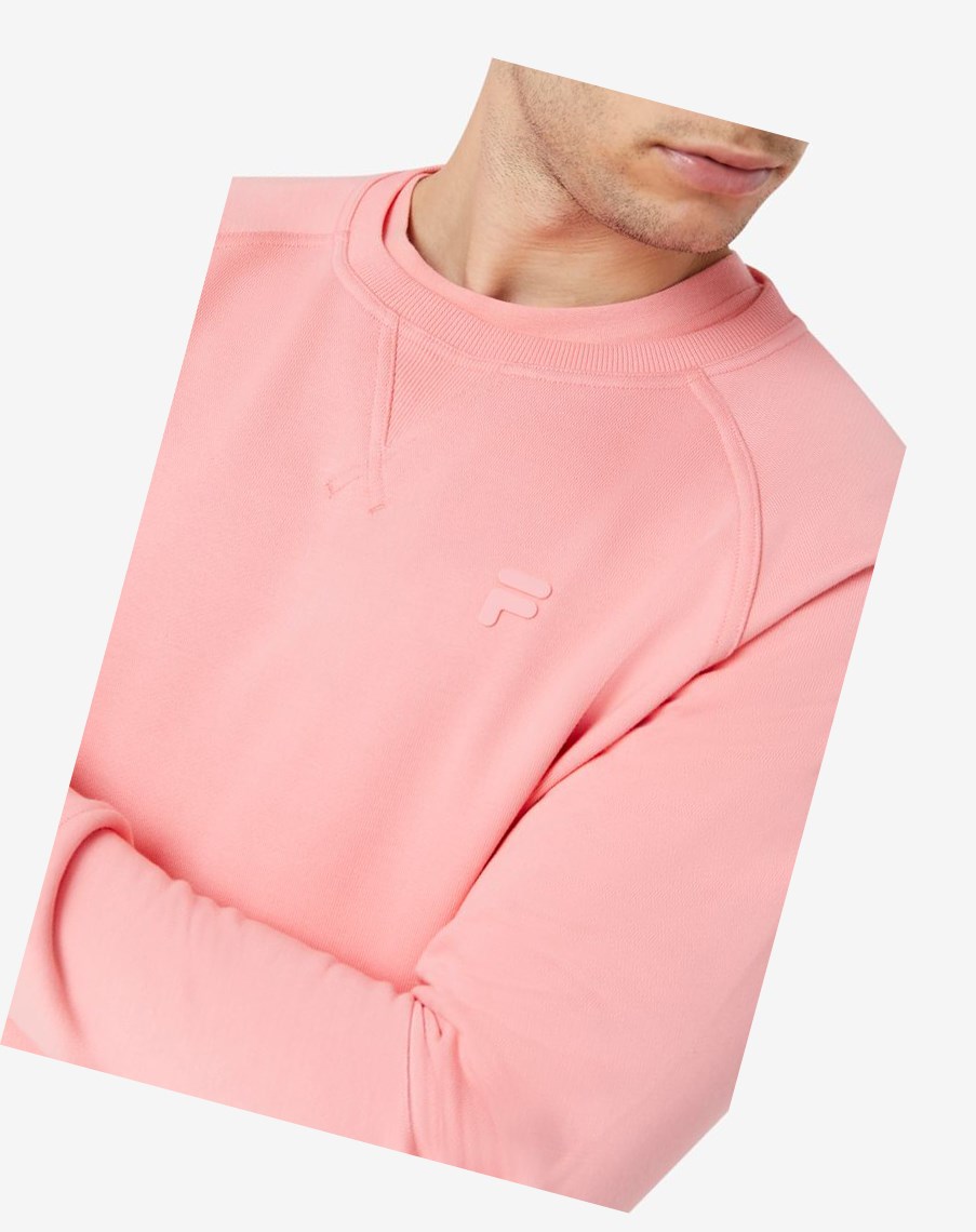 Fila Logan Crewneck 681 Strawberry Ice | 38TLSGZPI