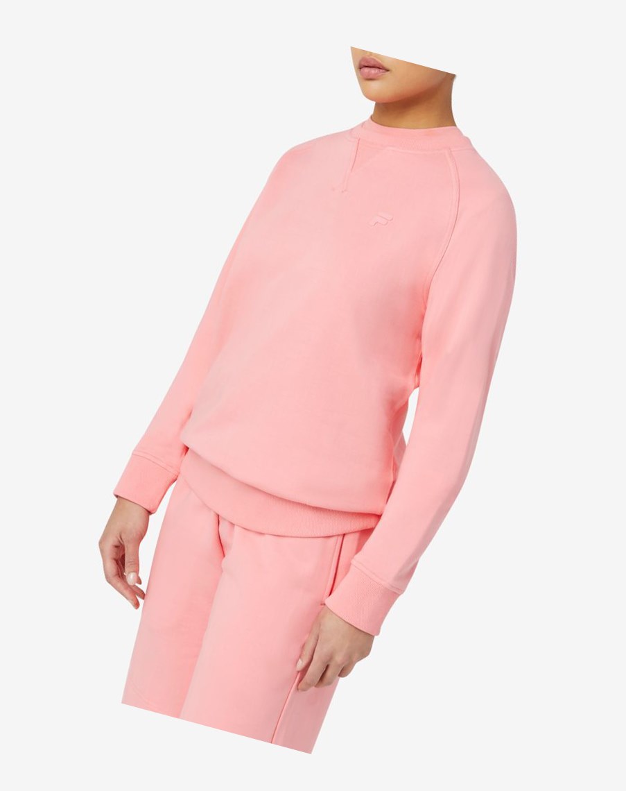 Fila Logan Crewneck 681 Strawberry Ice | 51ODAVCTE