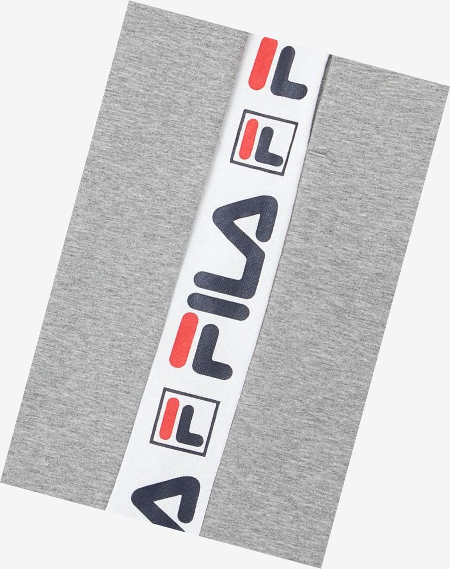 Fila Logo Corta Gris | 50OLKVTDB