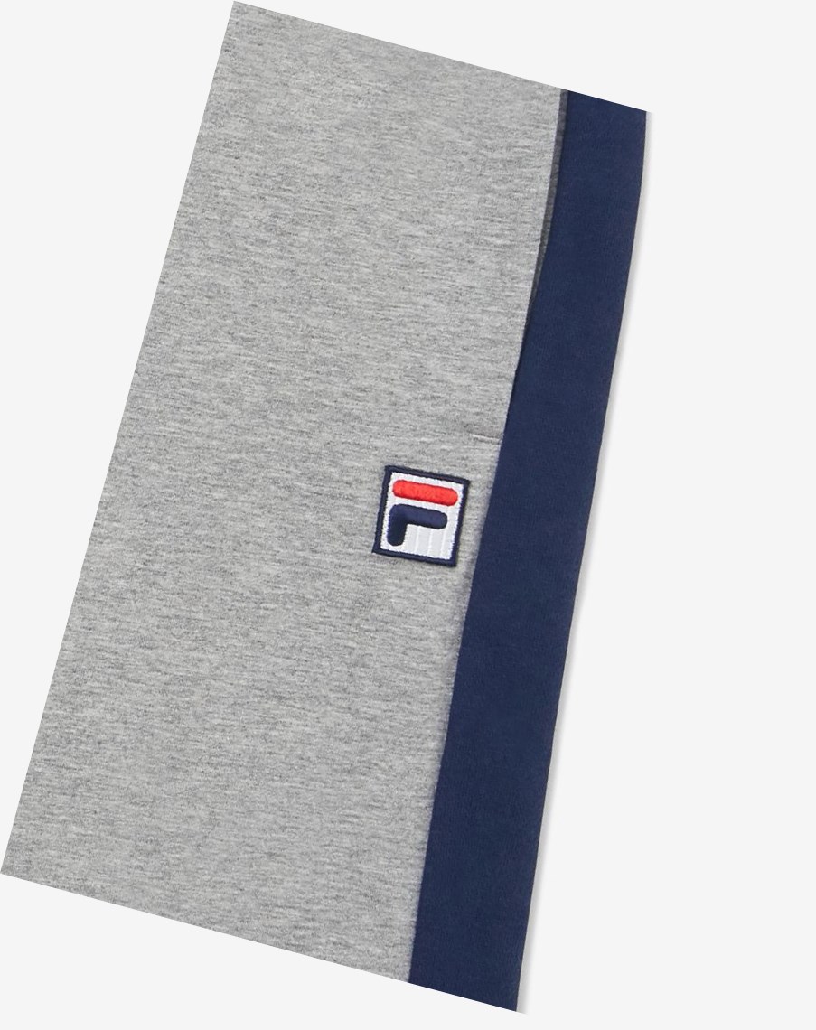 Fila Logo Corta Gris | 76TXEBJDV